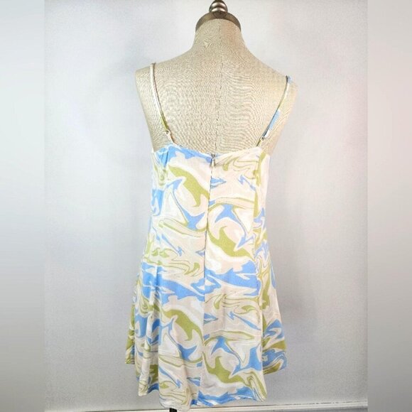 La Hearts PacSun Women's Sweatheart Swirl Print Dress Lined, Size MD - Picture 3 of 8